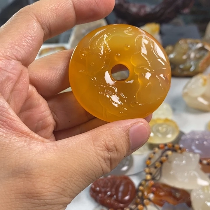 玛瑙/玉髓吊坠(不含链)未镶嵌