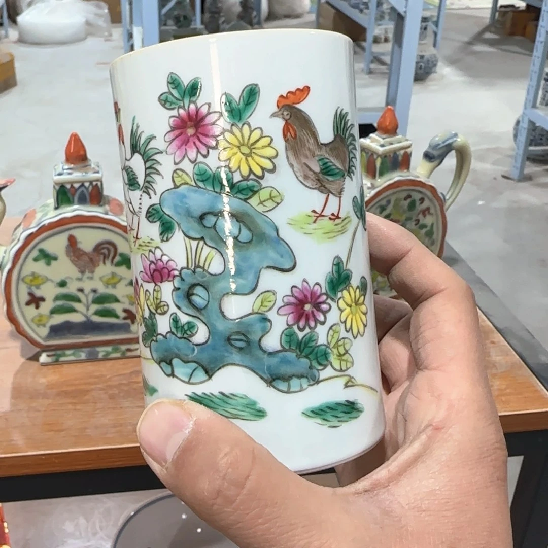 瓷片摆件手绘瓷器全部处理了吧