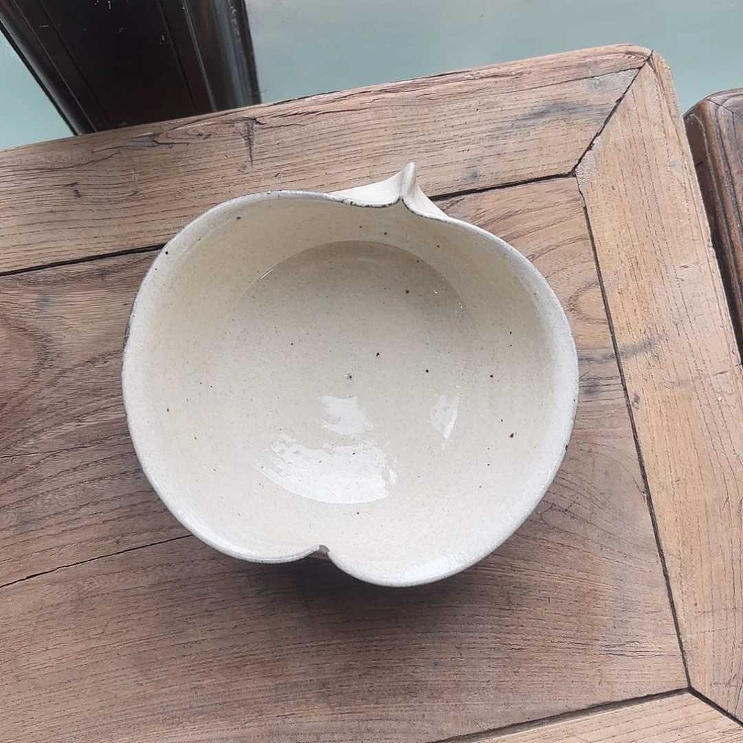 手工制作 陶土苹果碗