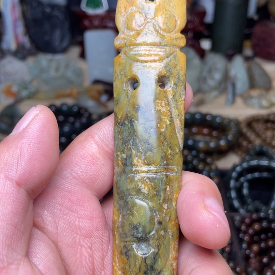 岫岩河磨玉（透闪石质玉）未镶嵌颈饰