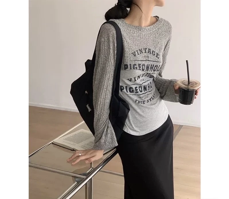 1601【傅大仙定制】圆领字母罩衫