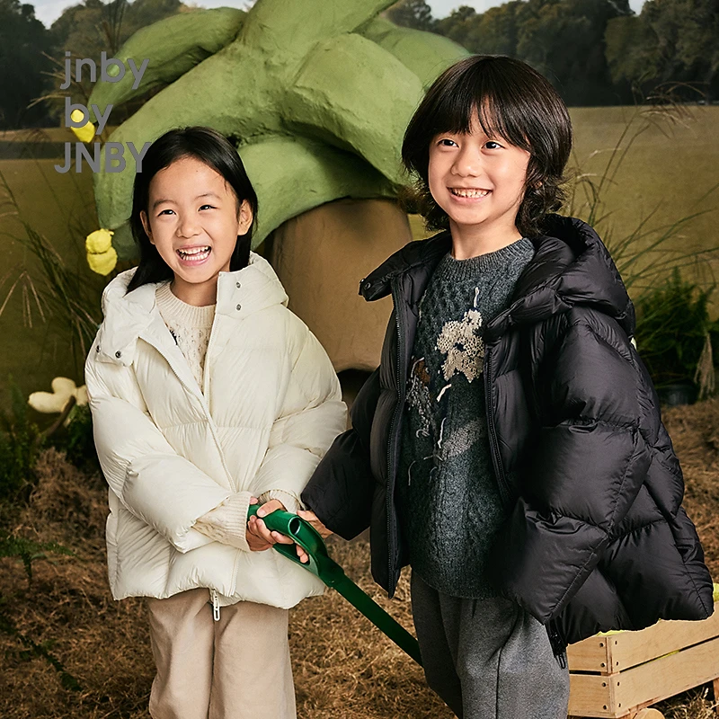 [方块羽绒服]新款江南布衣童装短款24冬男女童豆腐块1OAC10950
