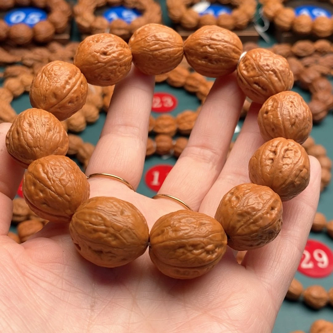 文玩核桃手串20尺寸奶枣