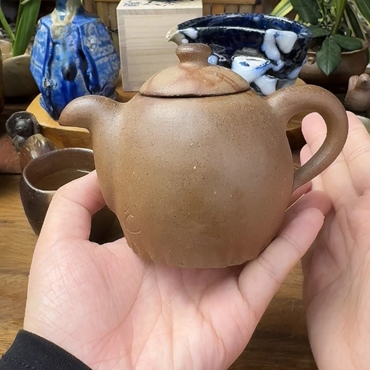 的野智士备前烧后手壶单孔福利一口价