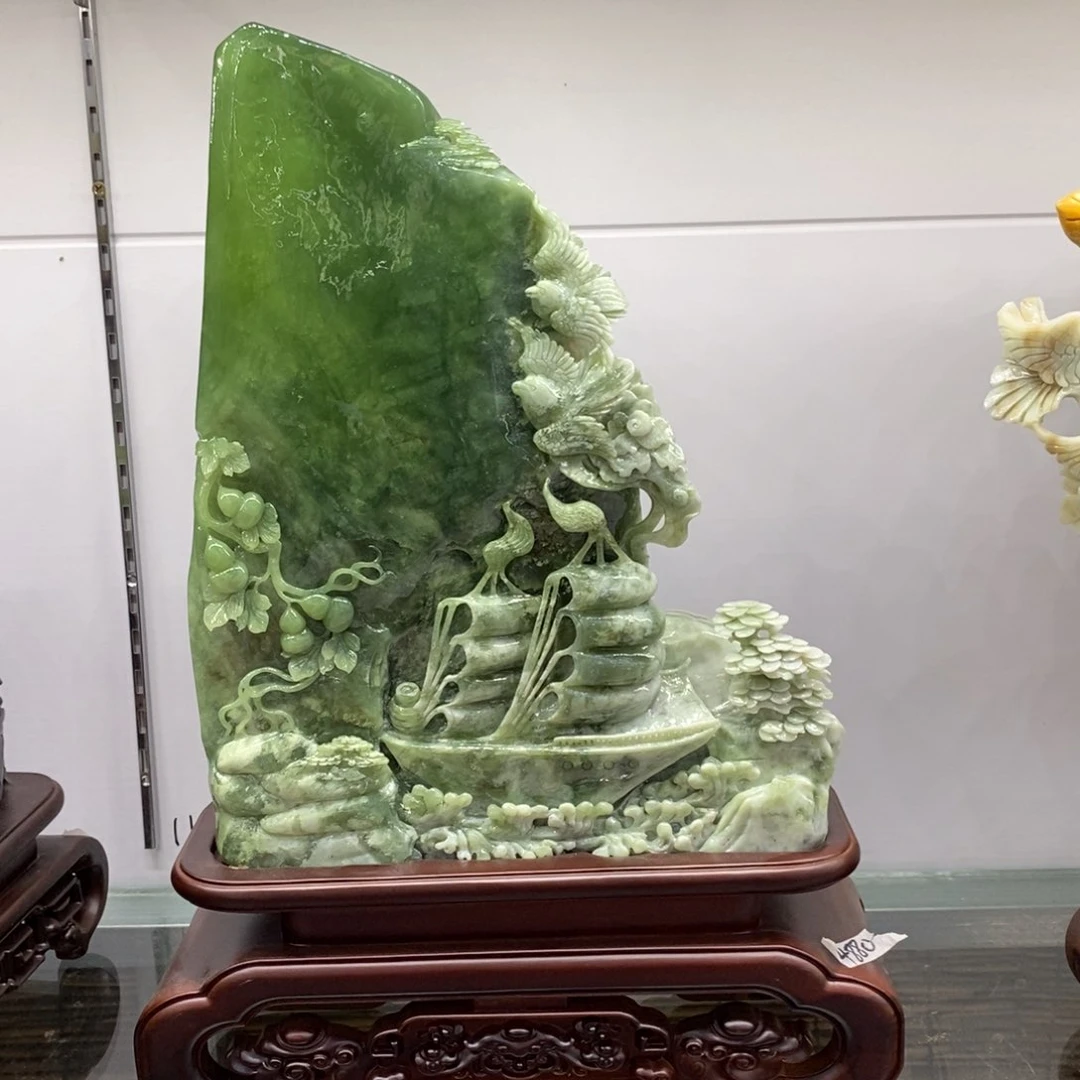 【闪购商品】玉用****8家居摆件手工雕刻