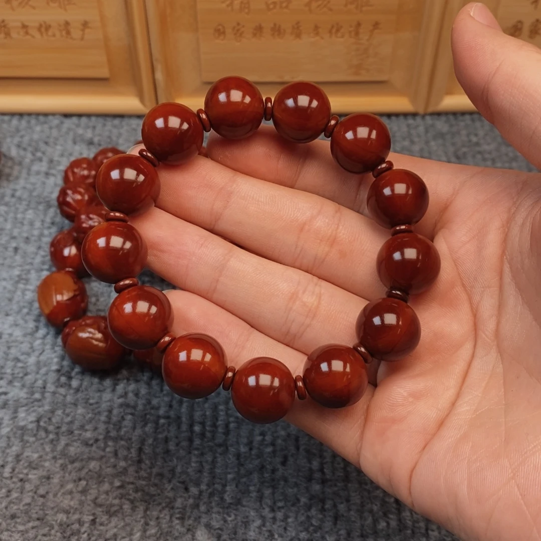 茫***烟橄榄核手串光柱光柱