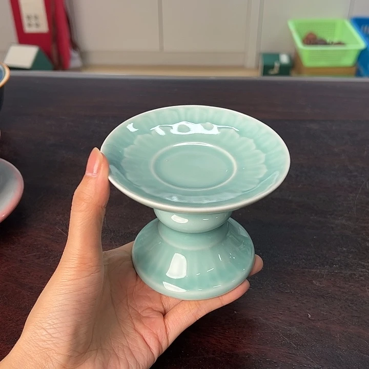 龙泉云间青瓷小米茶器