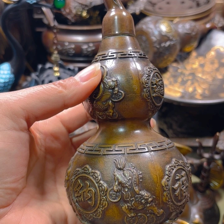 铜器摆件收收藏藏