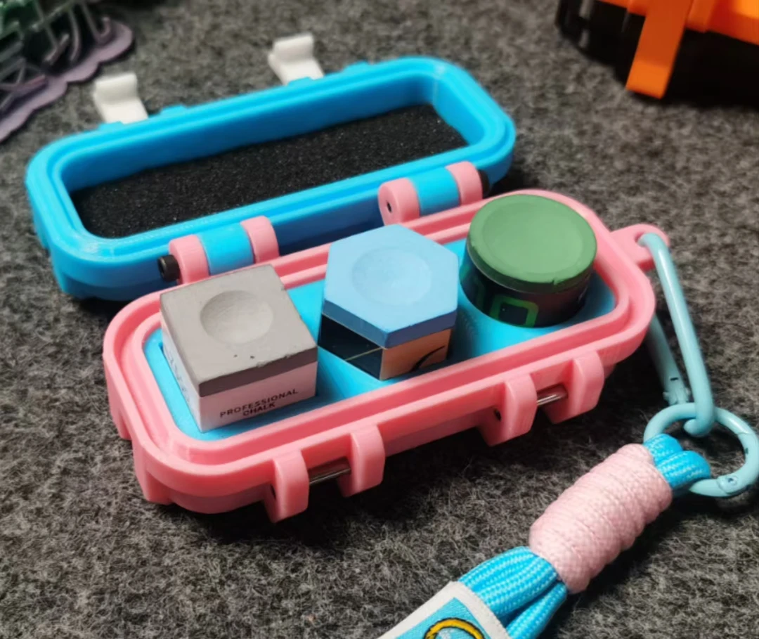 台球枪粉巧克粉收纳盒中八巧克粉收纳盒斯洛克巧克收纳盒高端