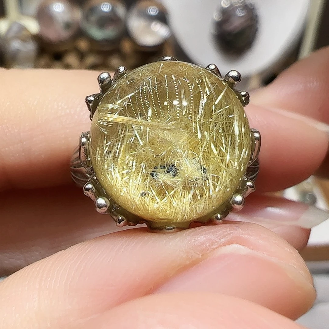 婷***活水晶银S925镶嵌珠宝半成品