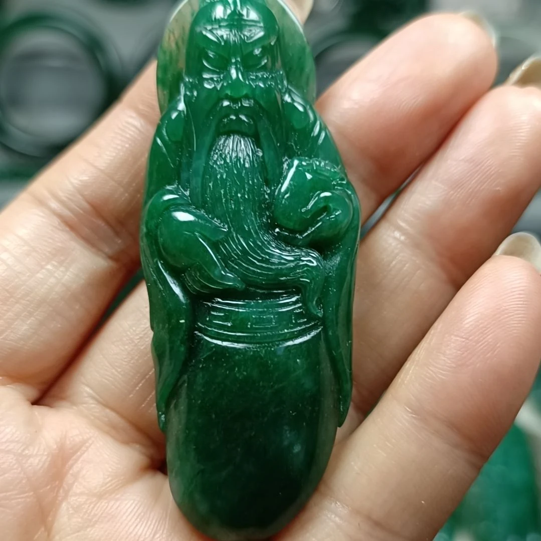 独山玉武财神未镶嵌