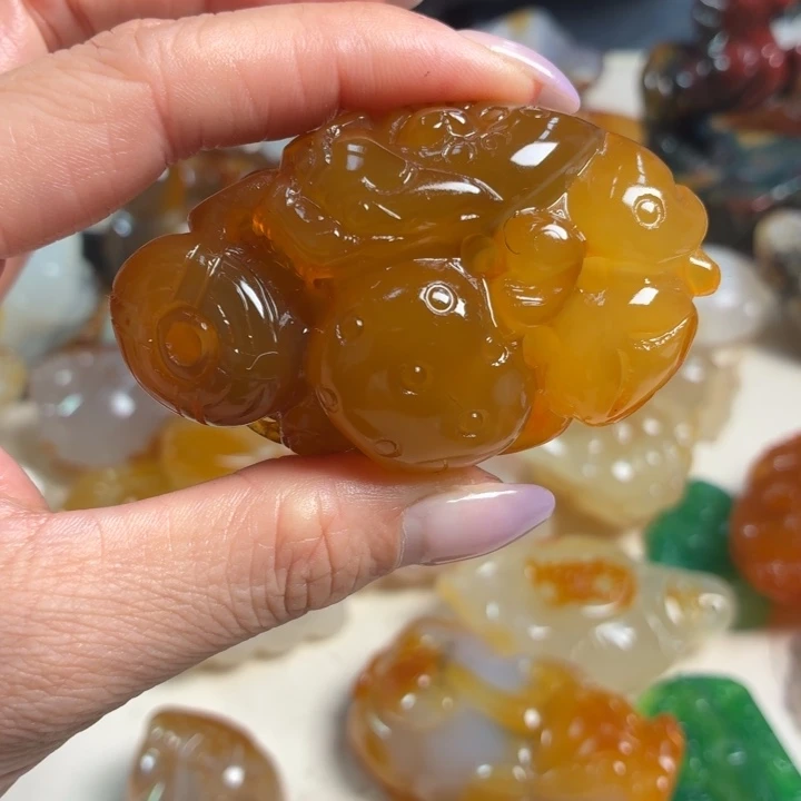 玛瑙/玉髓未镶嵌吊坠(不含链)