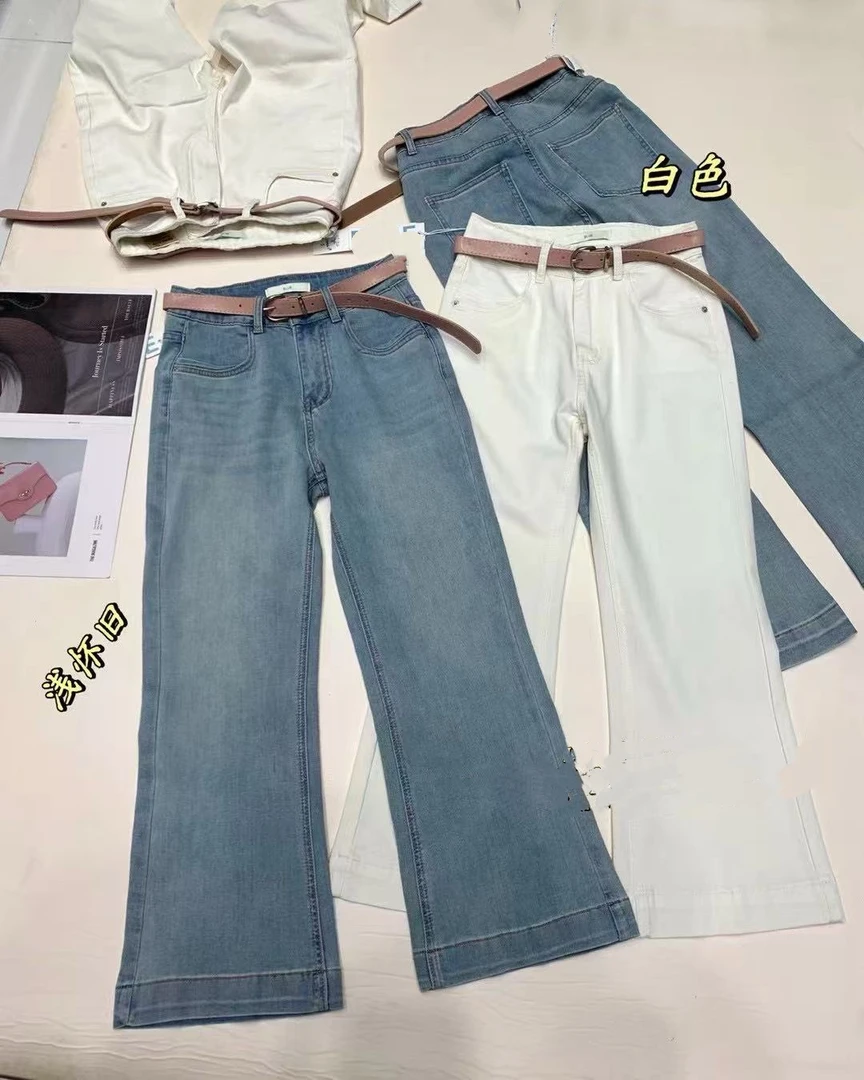 10996-1韩版新款女装宽松牛仔裤 长93