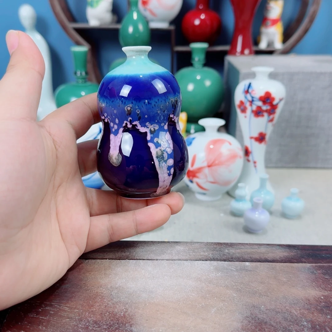 陶瓷手工小花器摆件