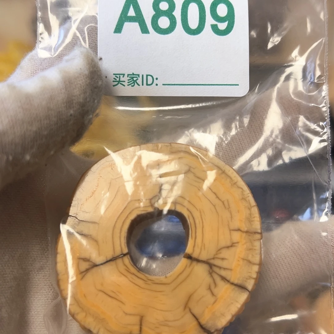 紫***子银S925天然猛犸象牙雕刻品