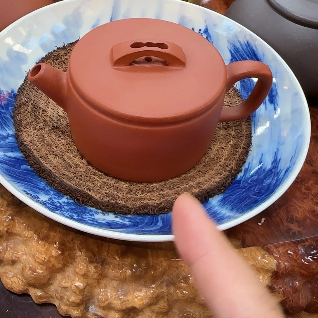 紫砂茶壶汉瓦赵庄朱泥