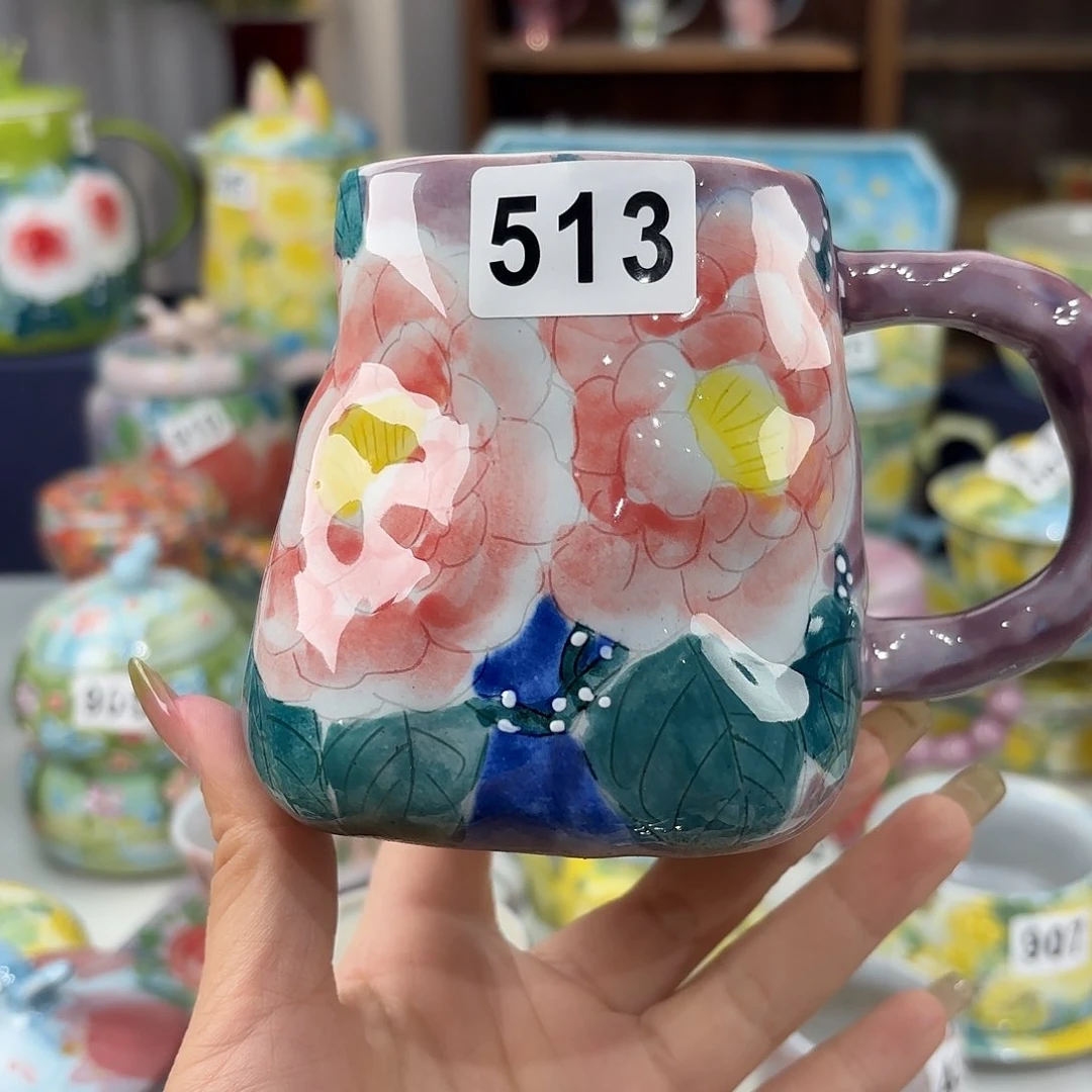 景德镇手绘高温釉下彩陶瓷茶具