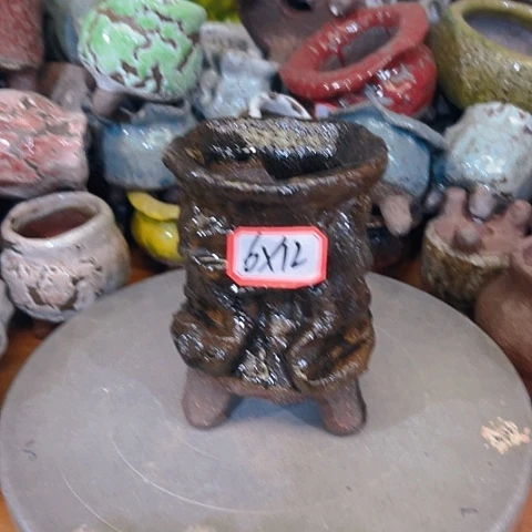 粗陶花盆手工花盆制作就这样