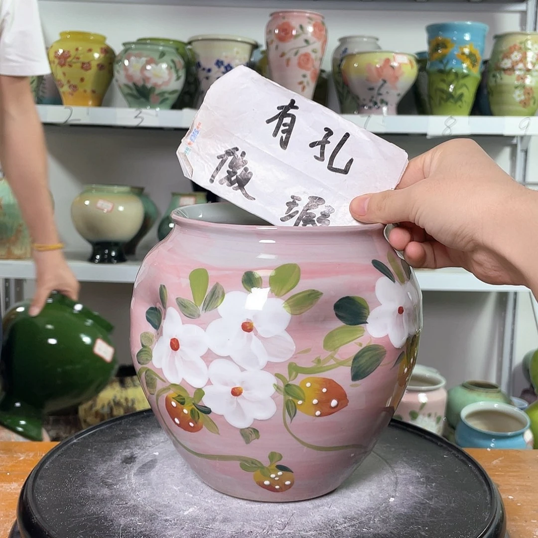 景德镇陶瓷花盆花器暇256
