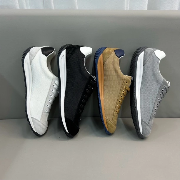 2025新款拼网休闲百搭舒适软底潮流男士阿甘鞋