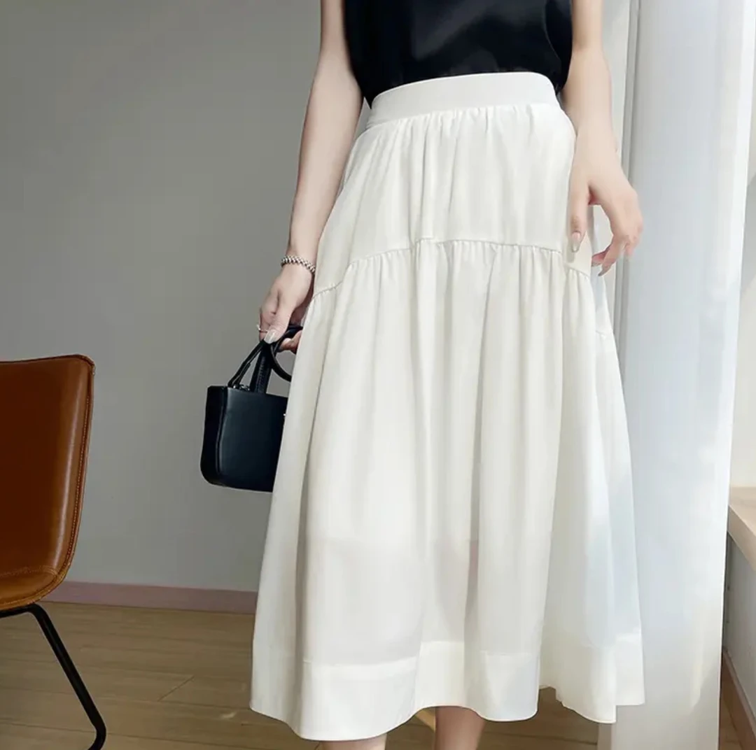 祯智服饰BA-2588不规则拼接半身裙 遮胯裙 夏季时尚显瘦高腰裙