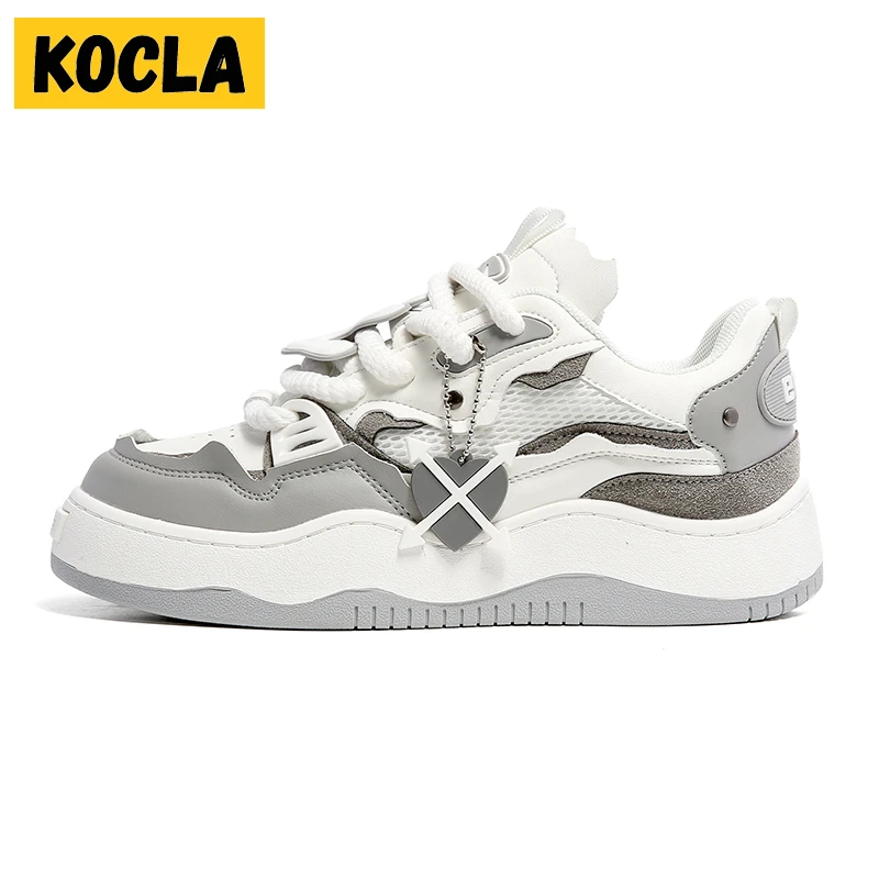 KOCLA设计感面包鞋2025年秋冬季高品质百搭厚底小众潮流休闲鞋