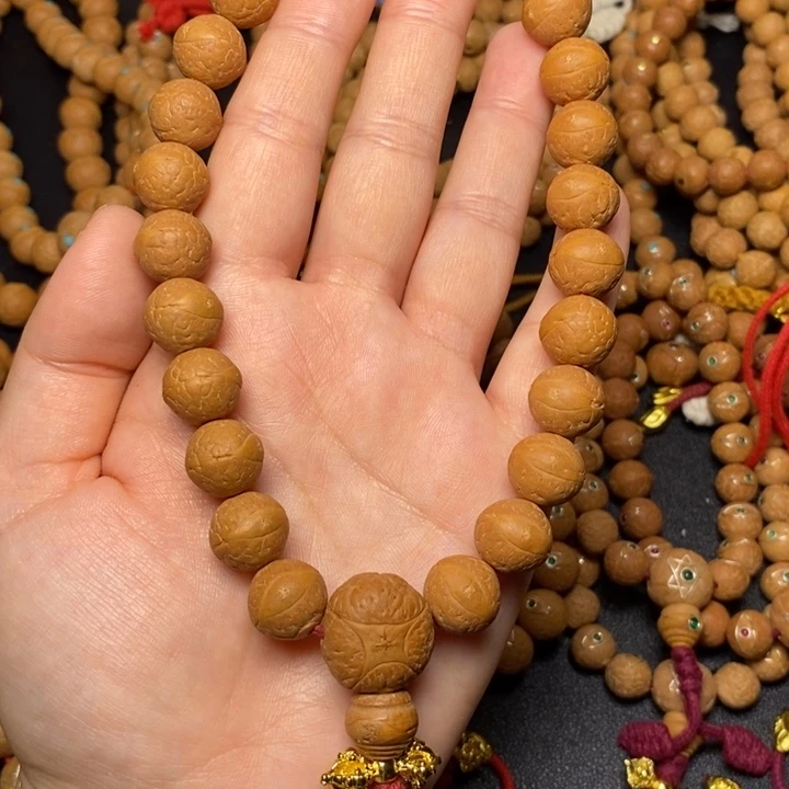 凤眼菩提手串素籽25颗手持麒麟三通