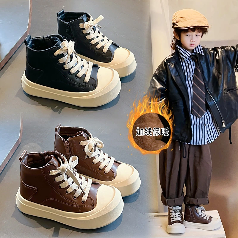 儿童棉靴2025秋冬新款棉鞋男童鞋韩时尚女童休闲鞋宝宝童靴子