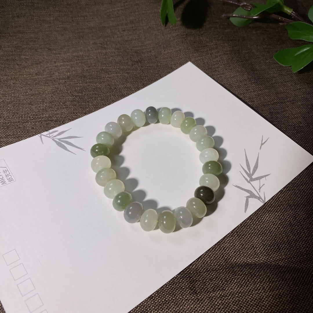 和田玉多宝算盘珠手串