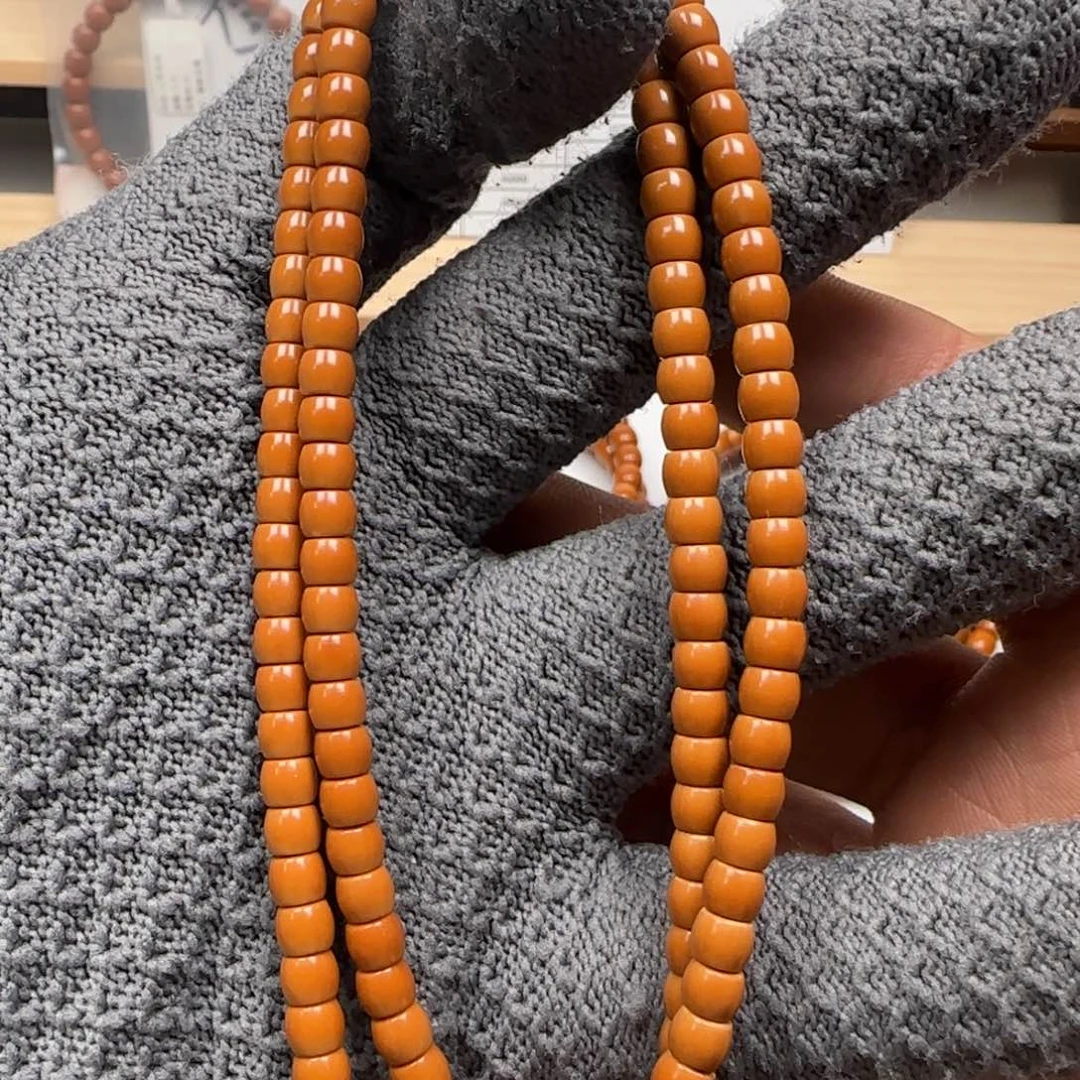 吊坠橄榄核老挝5.2mm直切三花面无白108