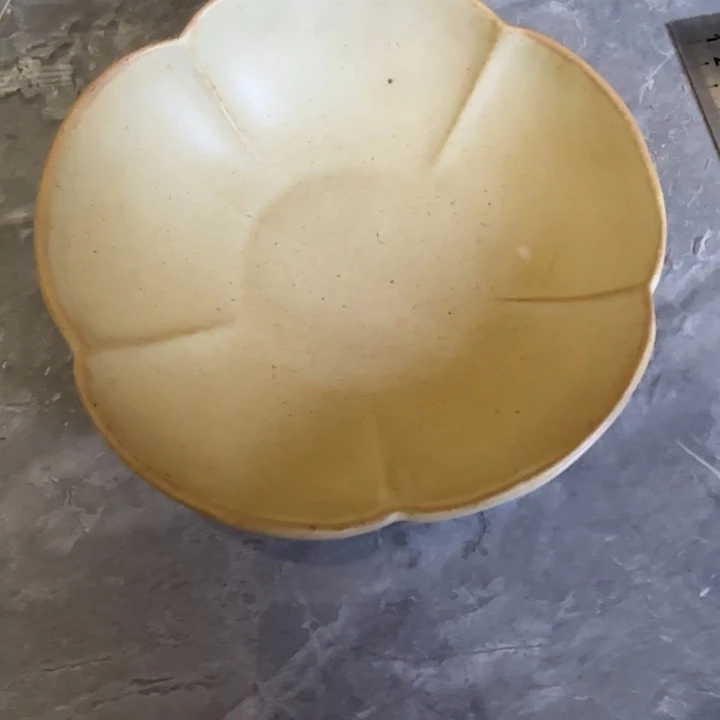 瓷片花瓣高脚碗1个装
