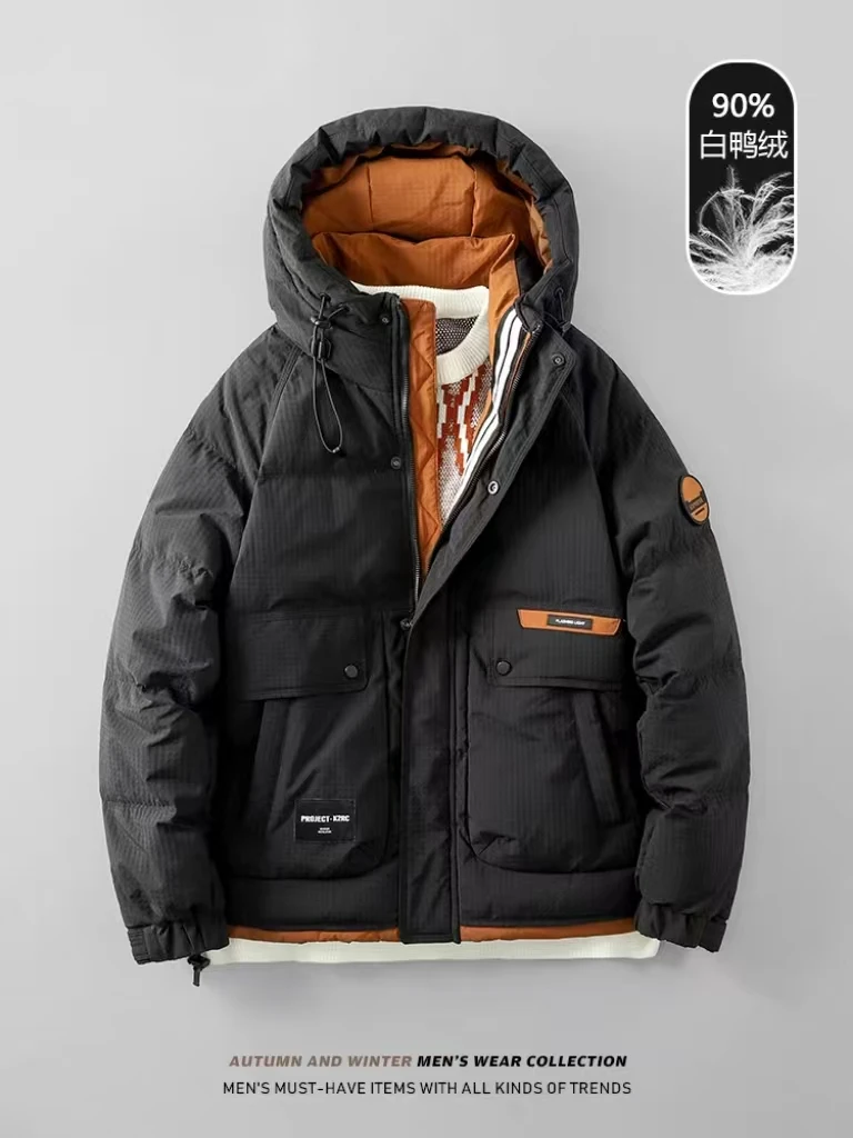 【大飞自营】R 0632 休闲百搭羽绒服白鸭绒冬季保暖