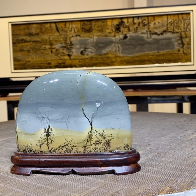 【闪购商品】广西国画石草花石