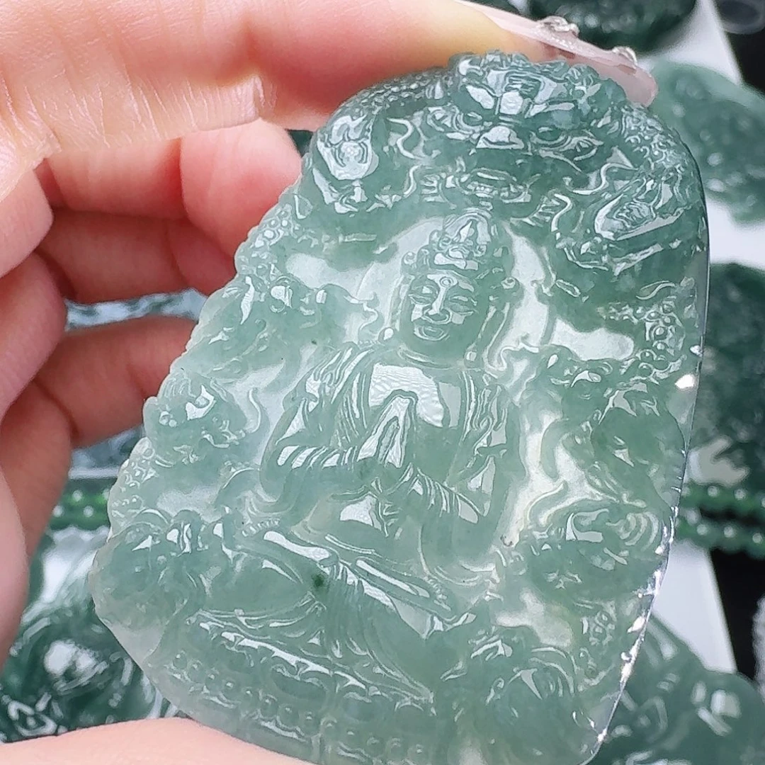 翡翠未镶嵌颈饰天然的A货翡翠多样性发其一