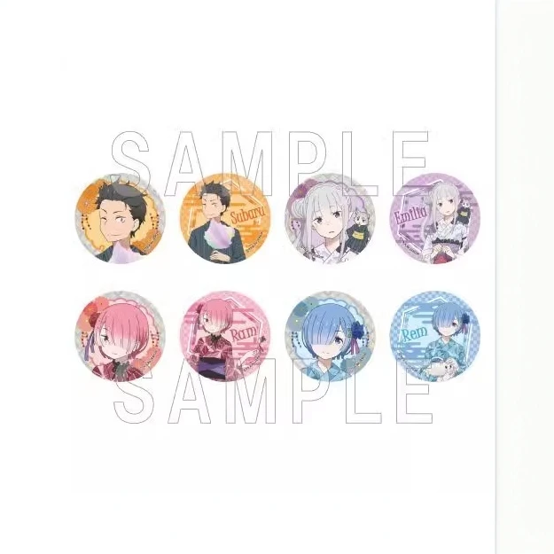 【日谷】Re:0 闪光徽章 七夕祭ver. 盲袋 全8种 一发 潮玩盲盒