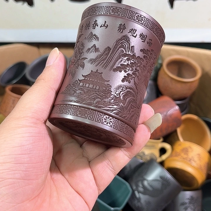 茶杯紫砂全手工紫砂主人杯