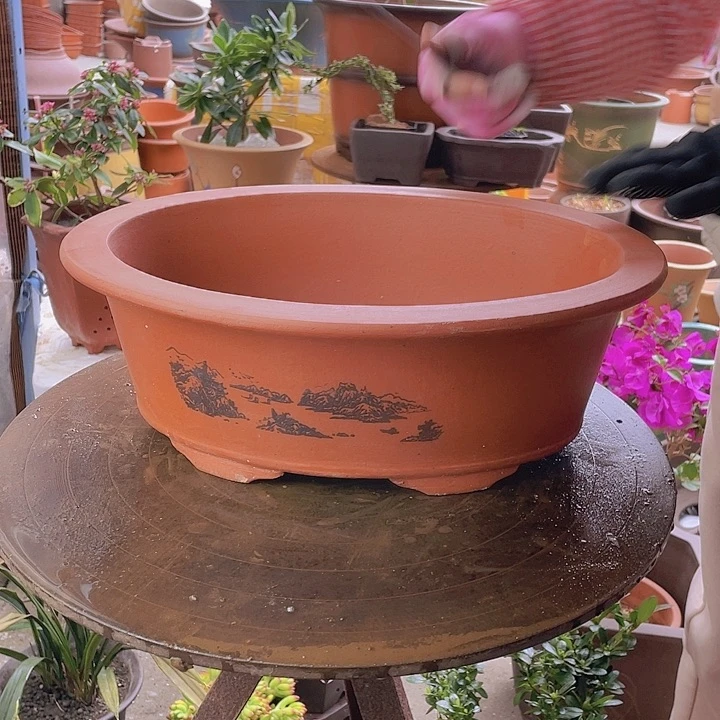 紫砂宜兴紫砂38红椭圆