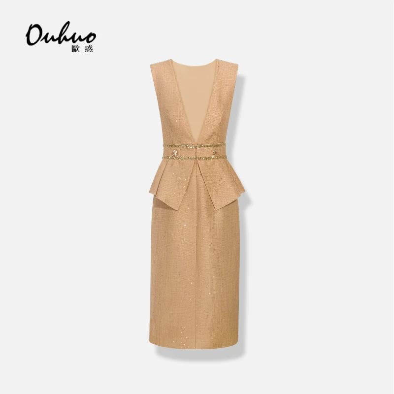 【现货福利】气质修身新款背带裙OHVSH09193