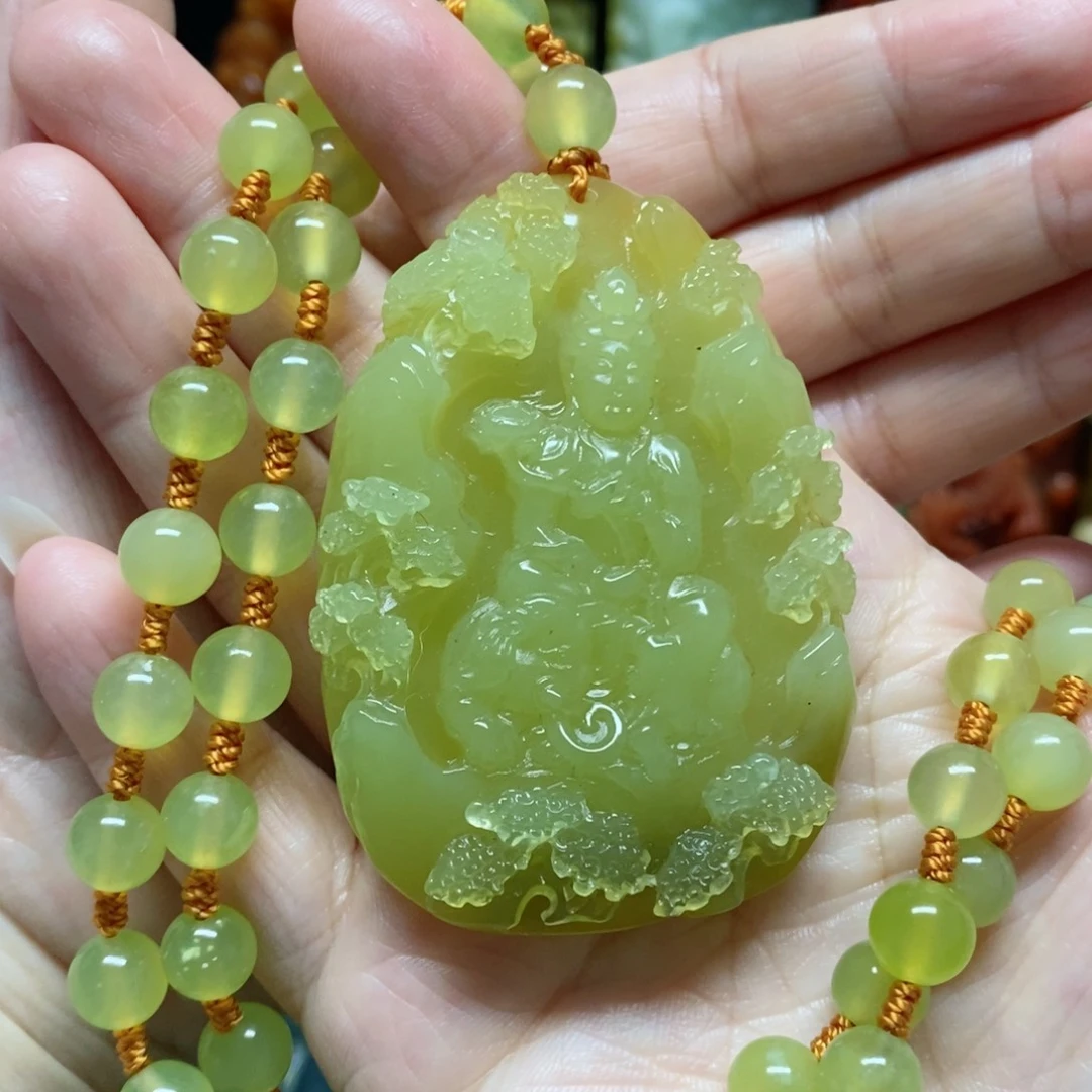 岫玉吊坠(赠链)未镶嵌招****?