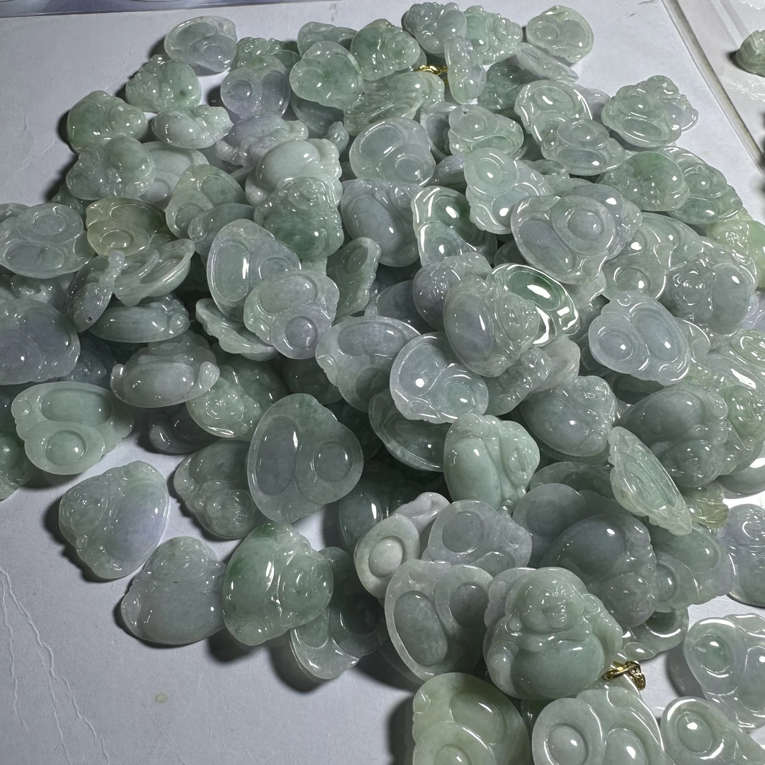 天然a货翡翠佛公吊坠-f036—多样性发一件
