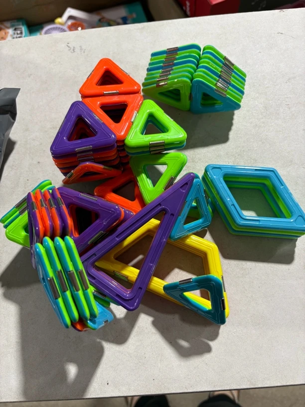 磁力片补充装科学玩具礼物