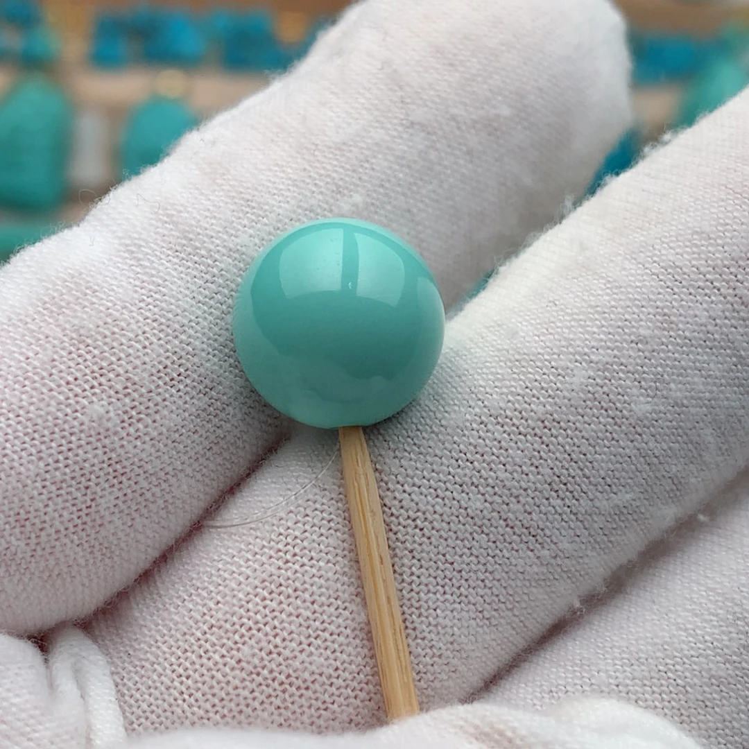 绿松石未镶嵌珠宝奇石12.5mm