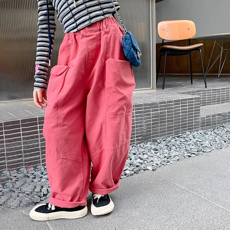 春季新款网红款高货潮流洋气韩版时尚百搭 KZ7247 儿童休闲裤