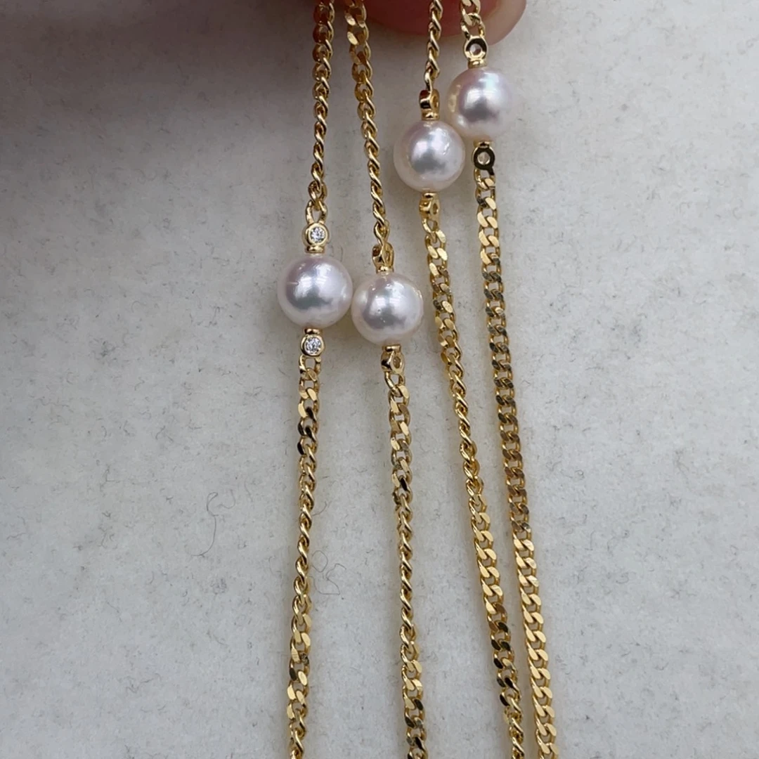 银S925镶嵌颈饰海水珍珠