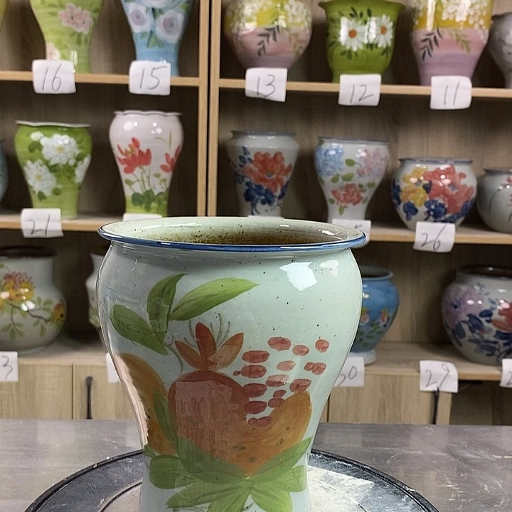 用***8瓷片22xc景德镇陶瓷花盆