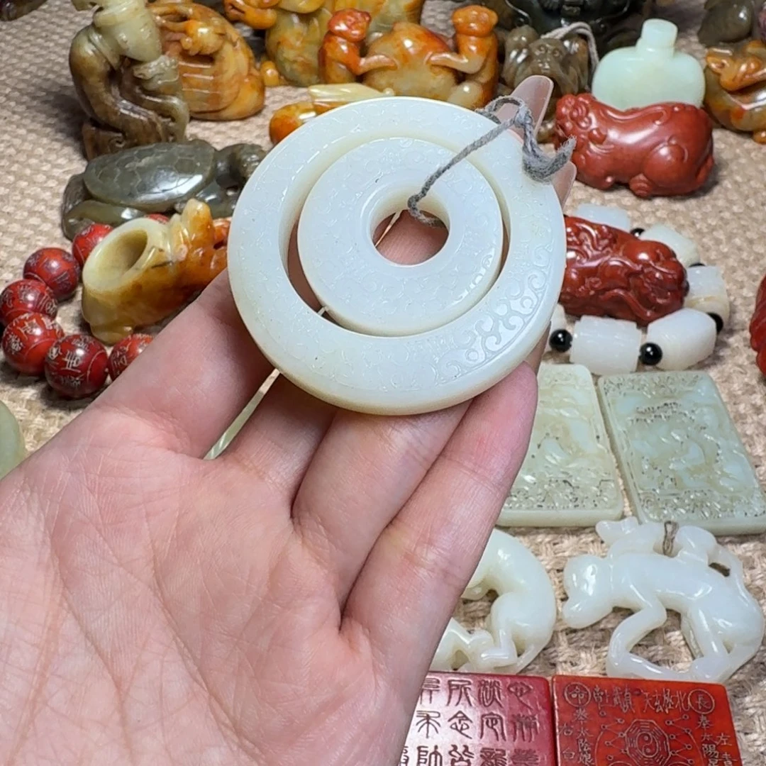 白玉菩提吊坠挂件