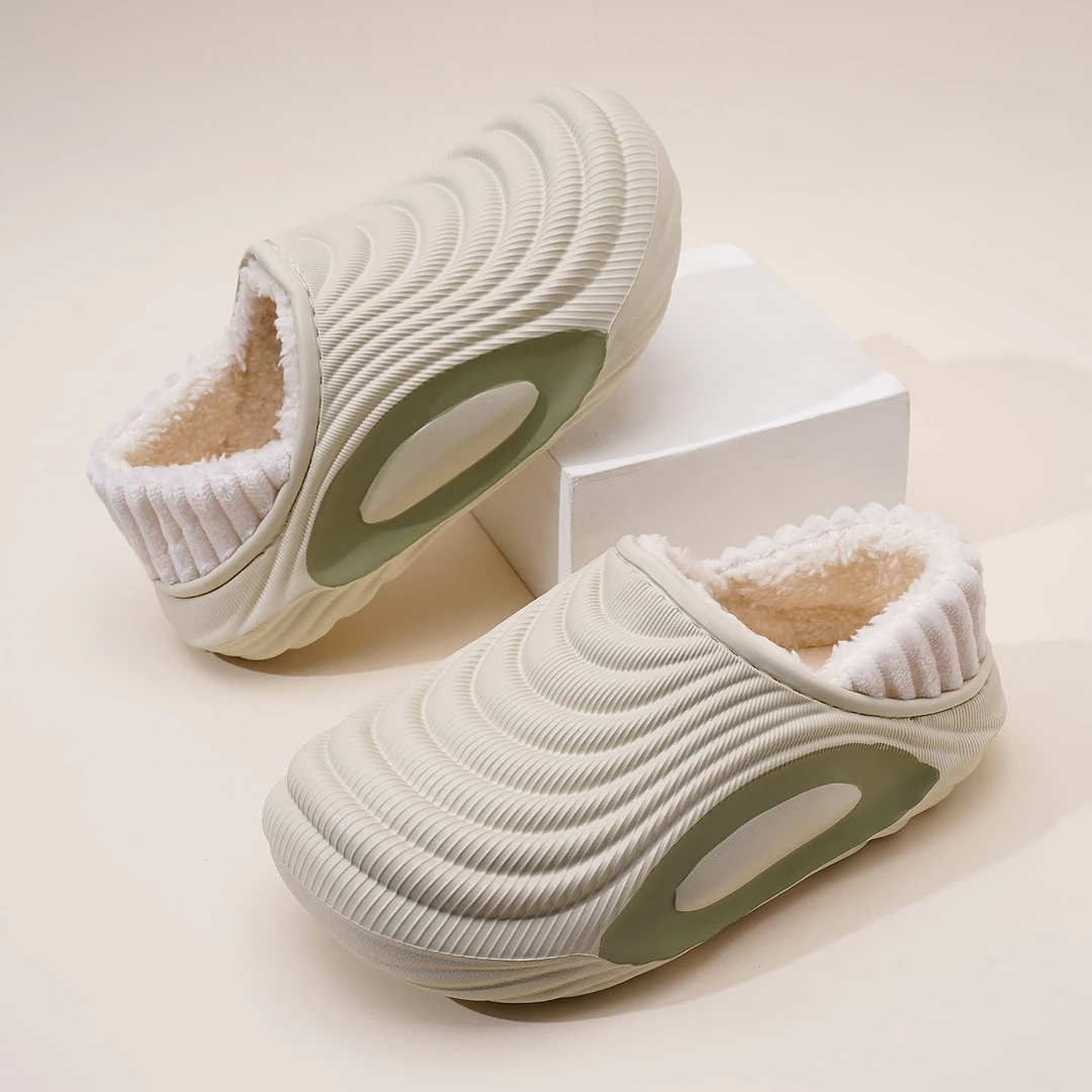 防水棉拖鞋女秋冬季2025新款室内家居厚底加绒保暖月子包跟棉拖鞋