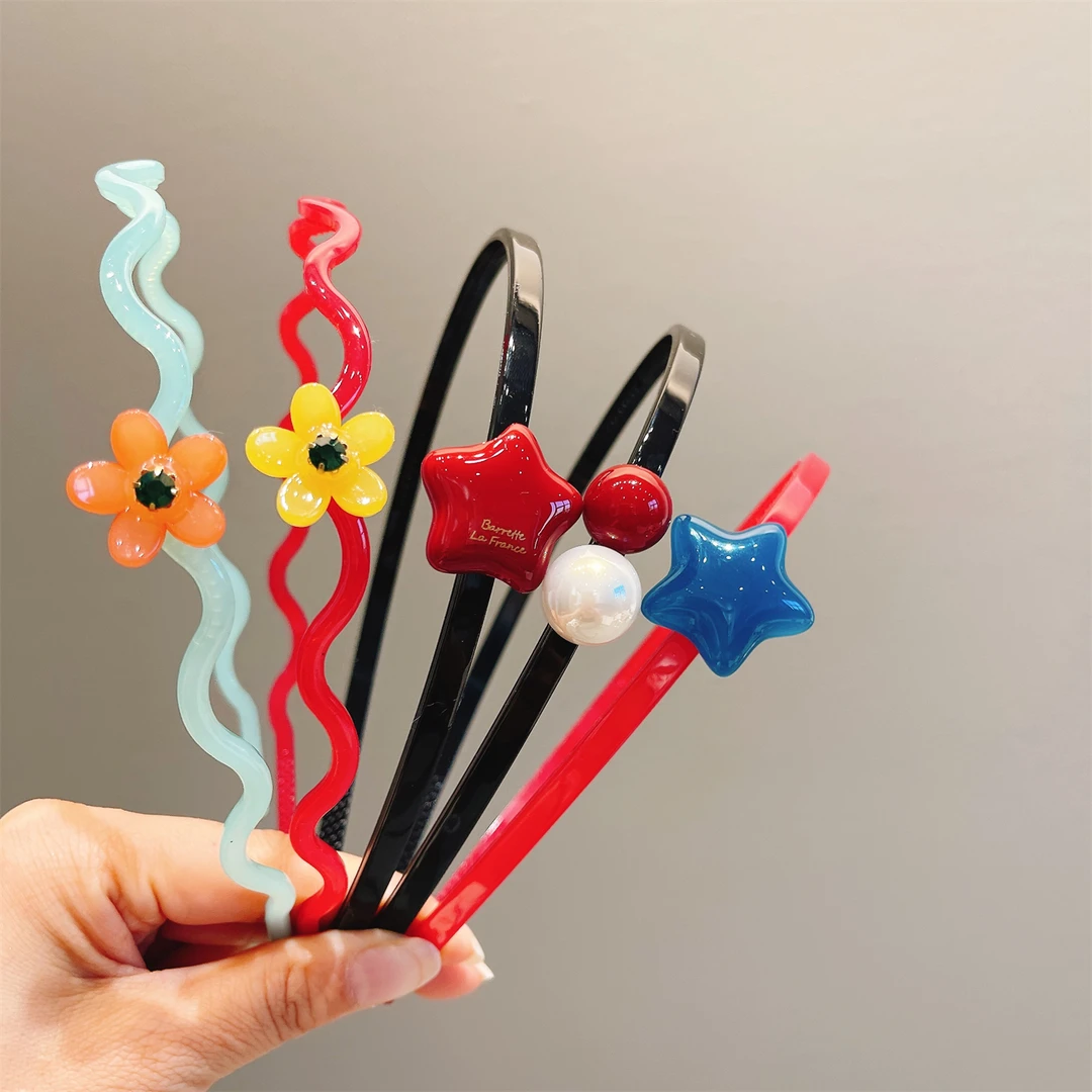 儿童发卡可爱宝宝发箍带齿防滑头箍女童百搭不勒头发卡碎发夹头饰