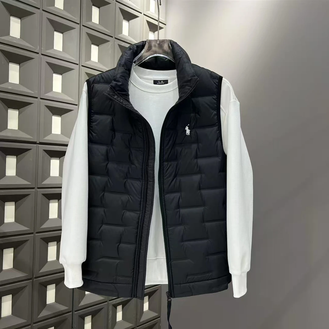 2025秋冬季新款时尚潮流百搭简约保暖气质男士羽绒马甲外套2682