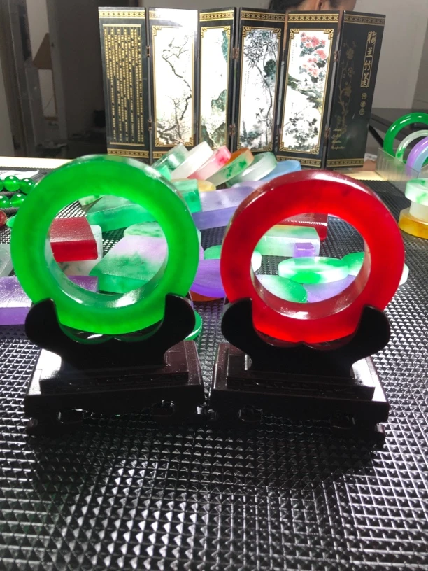 通用瑞丽绿色原创设计莲叶时尚夜光欧若精灵风